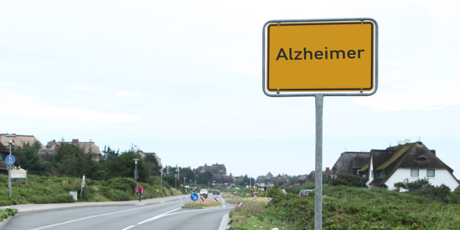 Straßenschild Alzheimer