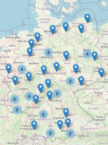 Standorte Digital Kompass Deutschland